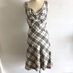 【BURBERRYBLUE LABEL】 ノバチェック ワンピース 38
