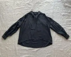 MERLOT IKYU メルローイキュウ　長袖シャツ　ボウタイ　黒　ブラック