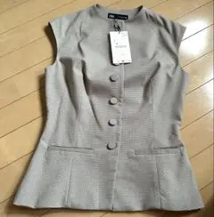 新品未使用　ZARA チェックベスト