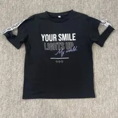 【美品】EL FIN DOLL 西松屋　肩あきTシャツ 140cm ブラックのサムネイル
