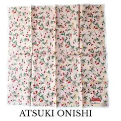 【未使用品/シール付】ATSUKI ONISHIアツキオオニシ　ハンカチ花柄のサムネイル