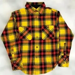 NICOLE CLUB イエロー タータンチェック ネルシャツ Mサイズのサムネイル