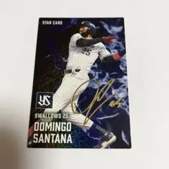 2025 プロ野球チップス 第1弾　ヤクルトスワローズ　D.サンタナ　金箔サイン