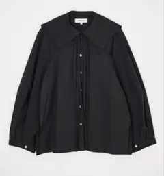 【即完売品】ENFOLD TWO-WAY RIBBON SHIRT ブラック
