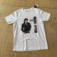 新品 gu マイケルジャクソン 半袖 グラフィックTシャツ メンズ Mサイズ 白