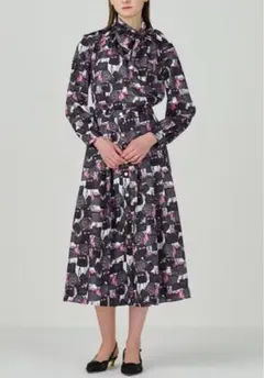 【グレースコンチネンタル】バッグモチーフボウブラウス&スカート☆セットアップ36