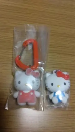 カラフルカラビナマスコットチャーム ふわふわフロッキーマスコット