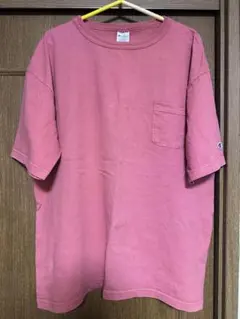 【 XL 】Champion Tシャツ 薄赤