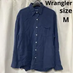 Wrangler ラングラー テンセル 長袖シャツ ネイビー系 M
