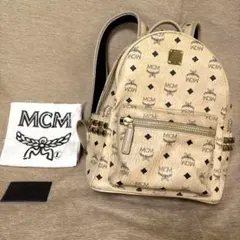 【訳あり】MCM 白 Mサイズ 訳あり】MCM 白 Mサイズ - メルカリ
