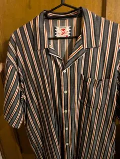 【即完売】SON OF THE CHEESE 半袖シャツ　ストライプ　美品　L 即完売】SON OF THE CHEESE 半袖シャツ ストライプ 美品 L