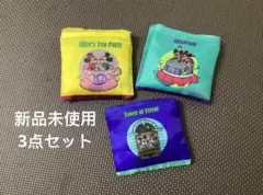 新品未使用 ディズニー　エコバッグ　カプセルトイ 3個 セット 両面柄