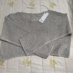 GU ベージュ XL 長袖ニットトップス