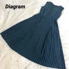 ★美品★ダイアグラム グレースコンチネンタル Aライン　ロングワンピース 36