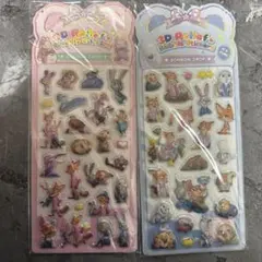 ズートピア　立体シール　ぷくぷくシール　2枚セット