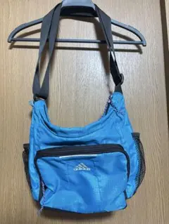 【adidas】アディダス ショルダーバッグ ブルー 軽量 メッシュポケットのサムネイル