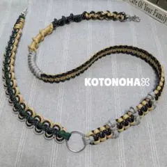 173✱リボン付きスマホショルダーストラップ スマホストラップ パラコード