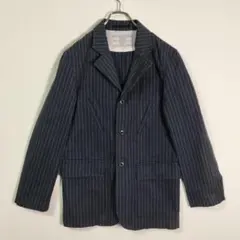 ポールスミス コットンテーラードジャケット ストライプ L相当 ネイビー