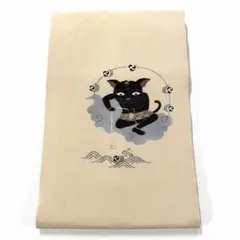 専用帯8545 ●正絹 落款 名古屋仕立て 名古屋帯 大津絵 雷公の太鼓釣 黒猫 2026年最新】雷公の太鼓釣の人気アイテム - メルカリ
