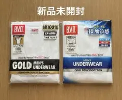新品未開封　B.V.D. GOLD V首半袖Tシャツ　接触冷感&快適フィット　Ｌ
