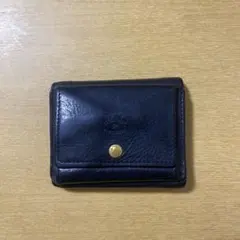イルビゾンテ　三つ折り財布　ネイビー
