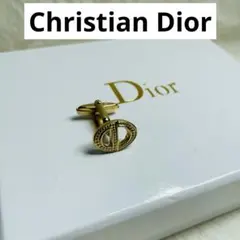 未使用級Christian Dior カフス　ゴールド　ロゴデザイン