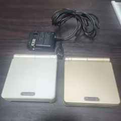 ゲームボーイアドバンスSP シルバー ゴールドips 充電器付き