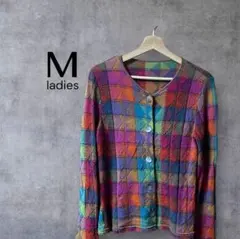 gen様★DAMA collection　90s カーディガン　幾何学柄