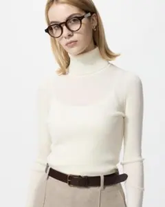 【美品】UNIQLO/タートルネックセーター