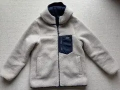 Patagonia フリースジャケット XL ベージュ/ネイビー