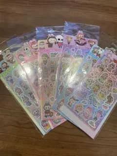 ラブブ　キラキラシール　6枚入り