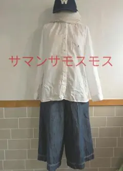 サマンサモスモス■ワイドパンツ□コットン□リネン□ゆったり