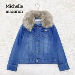 ショートデニムジャケット　ミシェルマカロン 2025年最新】michellMacaron レディース Gジャン・デニムジャケット