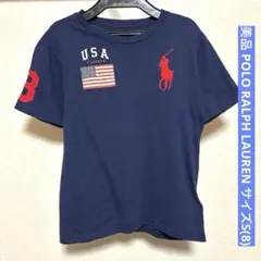 美品 ポロラルフローレン 半袖 Tシャツ S(8) ネイビー