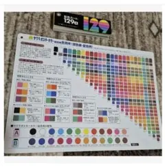 配色カードとポスターカラー色見本