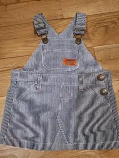 BOBSON ヒッコリー ジャンバースカート 80サイズ