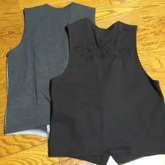 二枚 azul ジレ mサイズ グレー