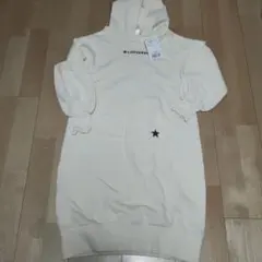 CONVERSE フード付きワンピース クリーム