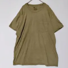 Hanes ComfortSoft ポケットTシャツ カーキ Lのサムネイル