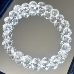多面カット水晶 ブレスレット 8mm
