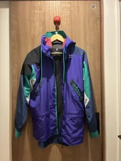 adidas マルチカラーナイロンジャケット S
