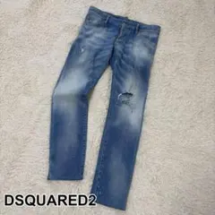 DSQUARED2 デニム インディゴブルー スキニー ストレッチ ボタンフライのサムネイル