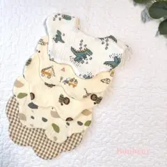 [No.26] 赤ちゃんスタイベビースタイよだれかけもくもくスタイ5枚セット