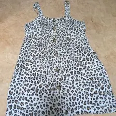 ヒョウ柄 キャミワンピース サイズM GU ミニワンピース
