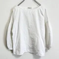 【earth music&ecology】ブラウス ボリューム袖 シンプル 長袖