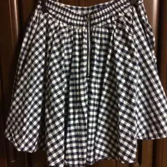 ギンガムチェックスカート