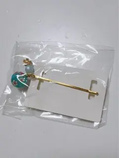 青色 花柄かんざし ヘアピン 青の鞠の桜柄のピン留め 奈良