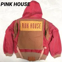 希少✨ピンクハウス 2wayフライトジャケット ピンクデニム生地　ワッペン
