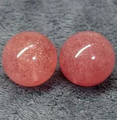 B187　大珠　天然モスコバイトインクォーツ　15.7ミリ