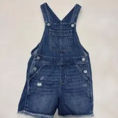 GAPkids デニム ショートオーバーオール Sサイズ